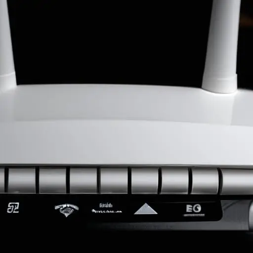Một bức ảnh chụp cận cảnh của một router wifi với nhiều ăng-ten.