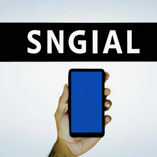 Người ta cầm một chiếc điện thoại thông minh với màn hình trống chỉ hiển thị 'No Signal'.