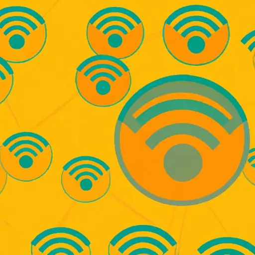 Mô phỏng wifi mesh FPT với mạng lưới các điểm truy cập wifi được kết nối với nhau.