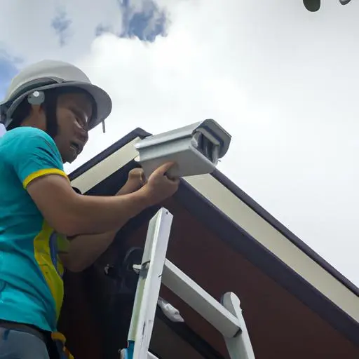 Kỹ thuật viên chuyên nghiệp lắp đặt camera an ninh tại Quận 4