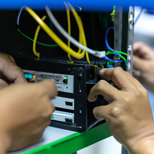 Lắp đặt router và kỹ thuật viên đảm bảo vị trí phù hợp ở quận 2