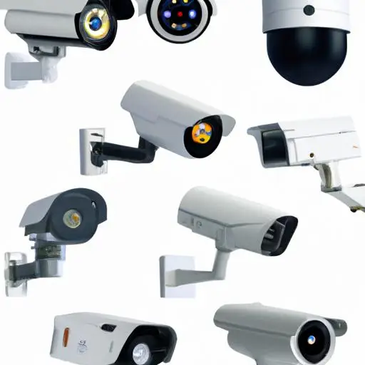 Hình ảnh thể hiện các loại camera an ninh khác nhau với độ phân giải, tính năng và thiết kế đa dạng.