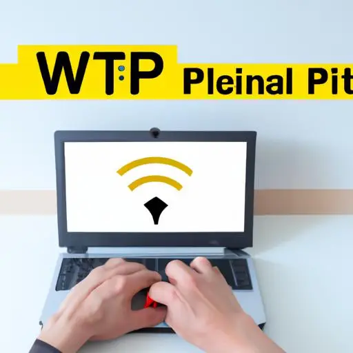 Người đang sử dụng laptop để cài đặt kết nối wifi VNPT của mình