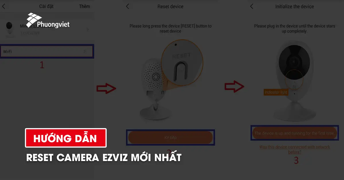 Hướng dẫn reset camera Ezviz