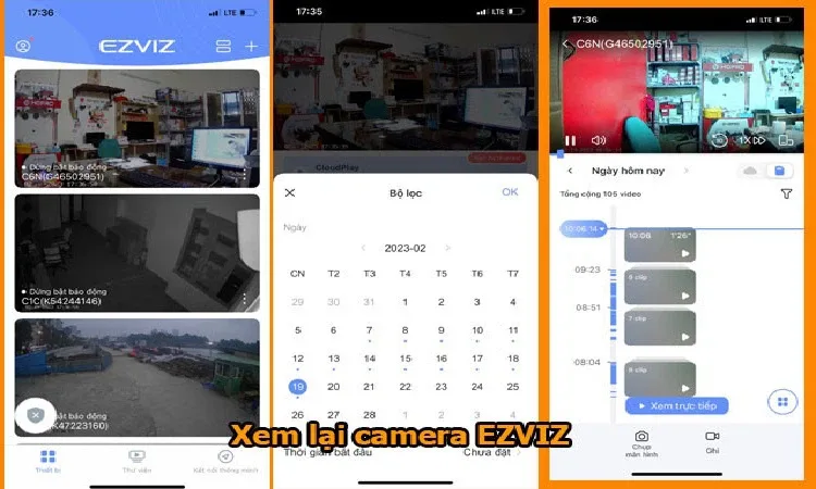 Cách Xem Lại Lịch Sử Camera Trên Điện Thoại
