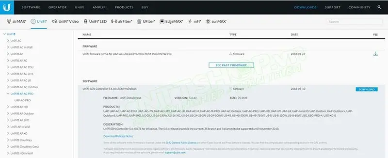 Cấu hình wifi Unifi