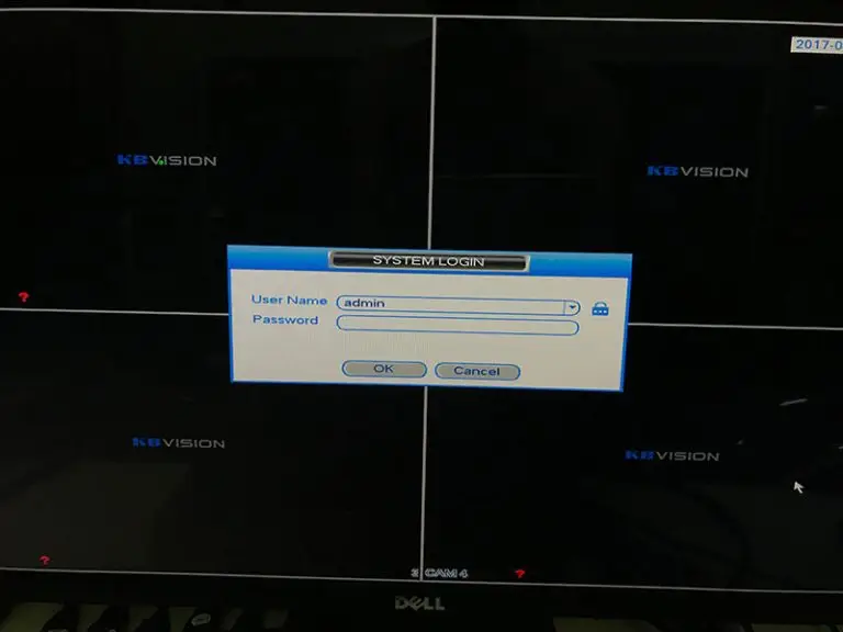 Mật khẩu mặc định đầu Ghi Kbvision