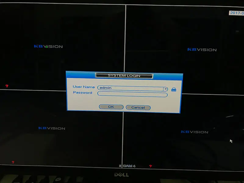 hướng dẫn khôi phục mật khẩu đầu ghi hình Kbvision