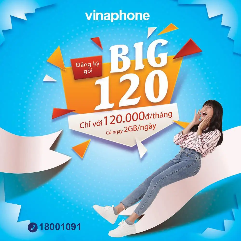 BIG120 12T, khách hàng sẽ có ngay 2GB tốc độ cao mỗi ngày trong 1 năm