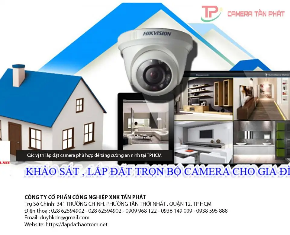 Các Vị Trí Lắp Đặt Camera Phù Hợp Để Tăng Cường An Ninh Tại Tphcm