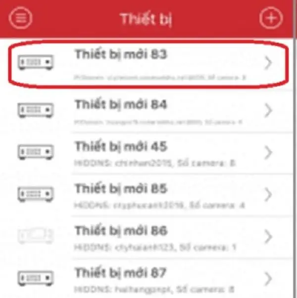 Chọn một thiết bị