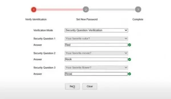 Chọn mục “Security questions”
