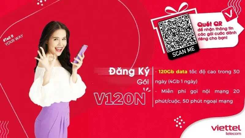 Gói V120N Viettel