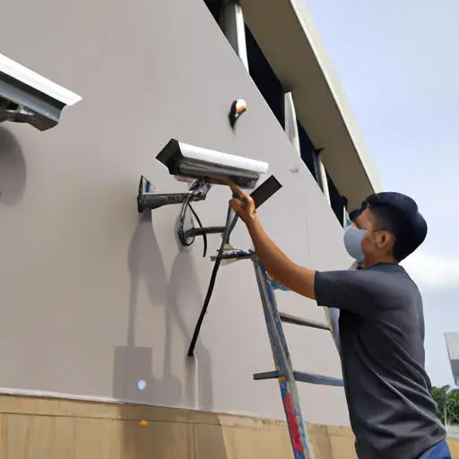 Người ta cẩn thận lựa chọn vị trí phù hợp để lắp đặt camera an ninh ở Quận 7.