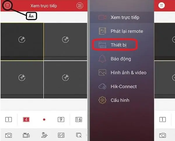 Nhấn vào “icon 3 gạch ngang” > “Thêm”