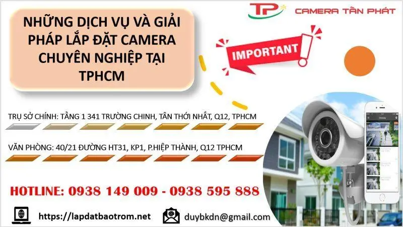 Những Dịch Vụ Và Giải Pháp Lắp Đặt Camera Chuyên Nghiệp Tại Tphcm