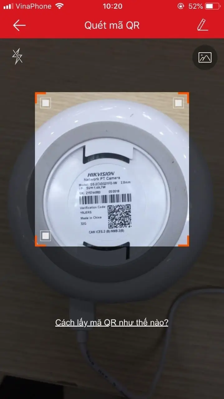 Quét mã QR code