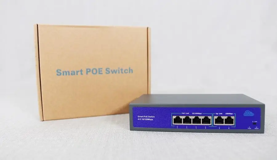 Switch PoE 4 port 100Mbps