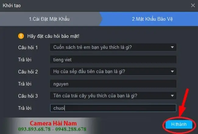 Tạo mật khẩu
