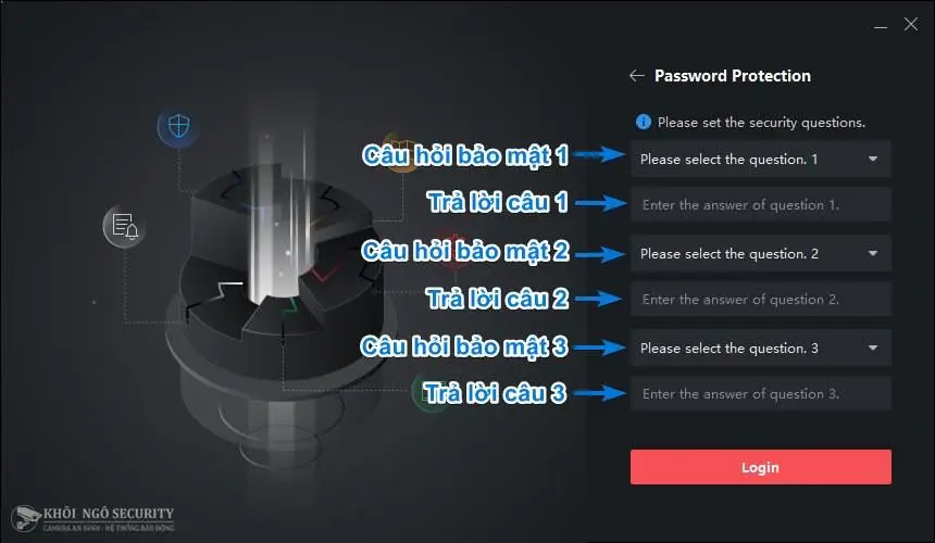 Trả lời câu hỏi bảo mật Password Protection