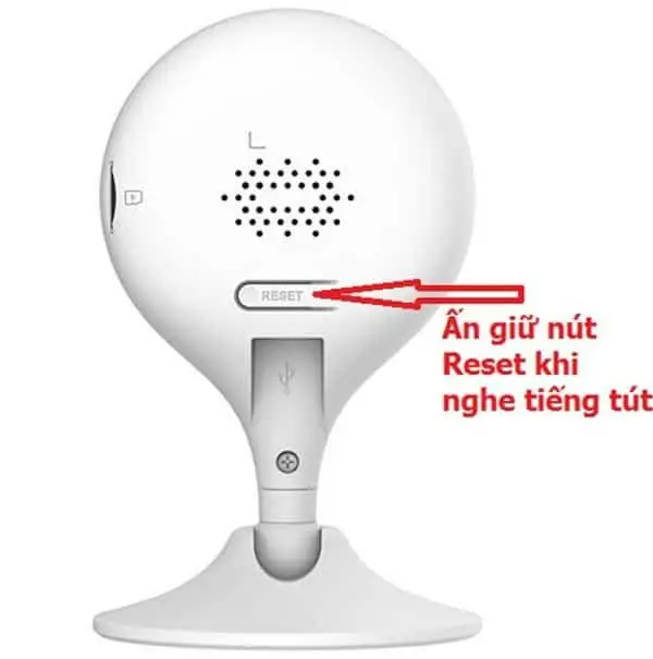 Vị trí nút Reset trên camera IMOU LOOC