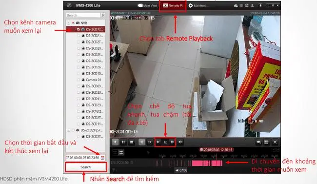xem lại camera Hikvision trên máy tính