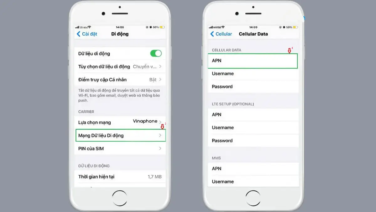 Cài đặt APN VinaPhone trên iPhone
