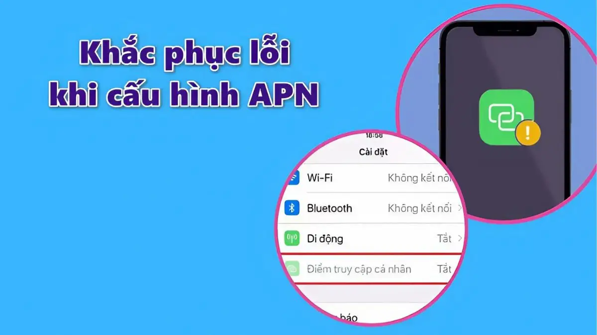Lưu ý khi cài đặt APN VinaPhone