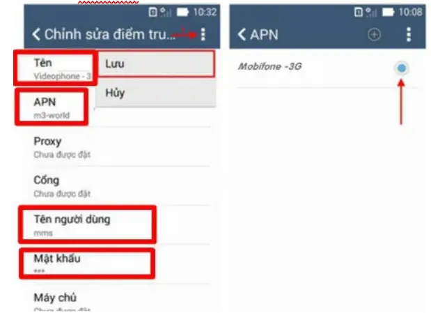 Nhập đầy đủ thông tin