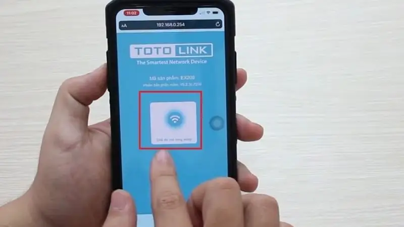 Chọn chế độ mở rộng sóng (Range Extender) trên giao diện Totolink EX200