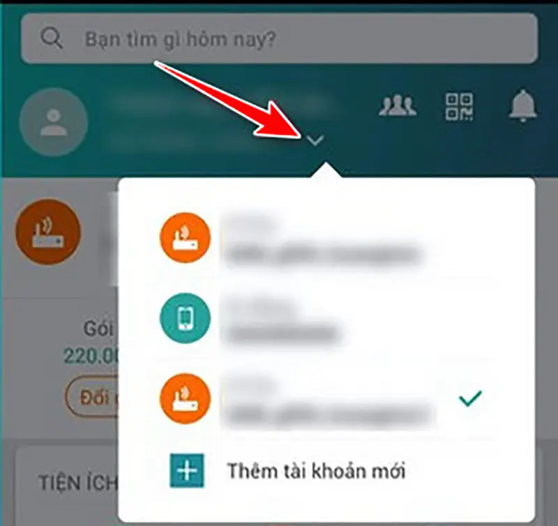 Chọn hợp đồng Internet và đi vào phần Quản lý Modem Wi-Fi trên My Viettel