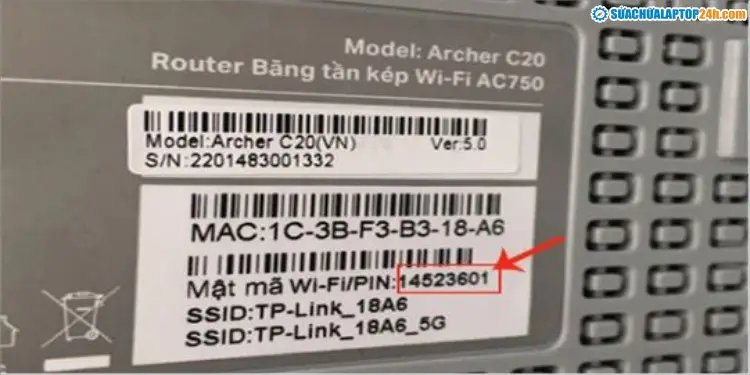 Đăng nhập trang quản trị TP-Link bằng IP 192.168.x.x và tài khoản mặc định