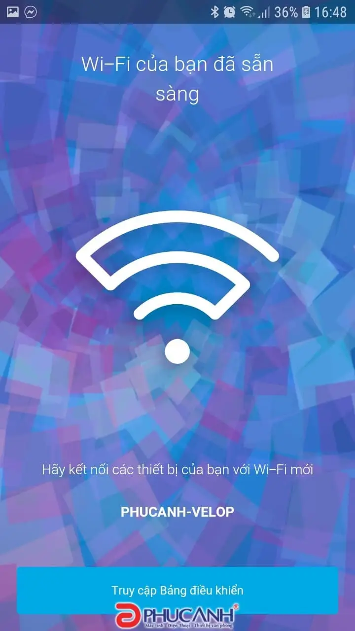 Hoàn tất cài đặt Linksys Velop, chuyển sang giao diện quản lý mạng trên ứng dụng
