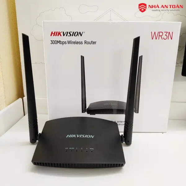 Router Hikvision DS-3WR3N tốc độ 300Mbps, phù hợp nhu cầu cơ bản và IoT