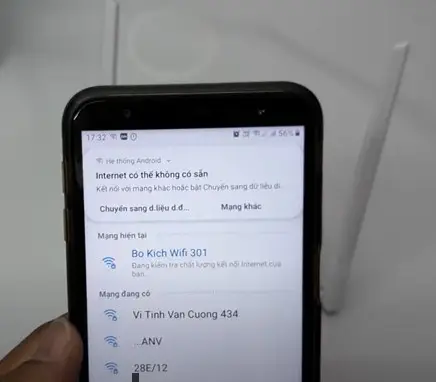 Thiết bị Tenda N300 chưa có internet – cần cấu hình chế độ lặp sóng