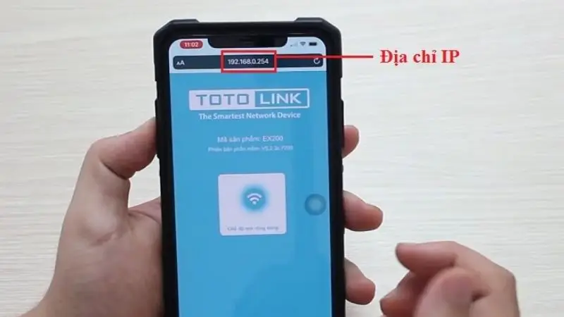 Truy cập địa chỉ 192.168.0.254 trên trình duyệt để vào giao diện cấu hình EX200