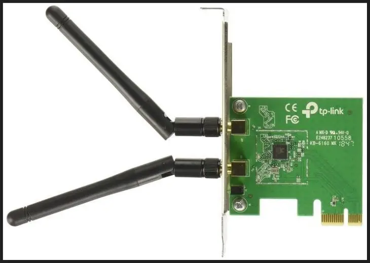 Card WiFi PCIe gắn trong PC với ăng-ten rời cho tốc độ và độ ổn định cao