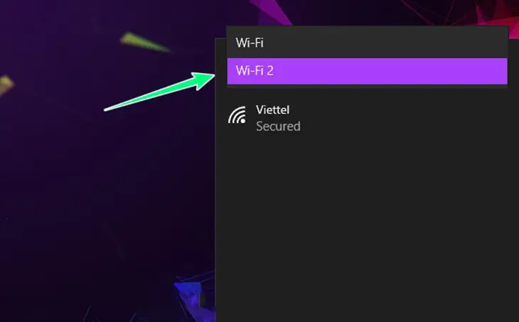 Chọn mạng WiFi trên thanh Taskbar để kết nối bằng USB WiFi TP-Link