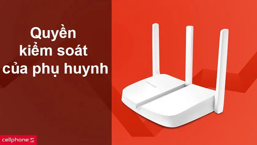 Giao diện quản lý Mercusys MW305R hỗ trợ kiểm soát của phụ huynh và giới hạn thời gian truy cập