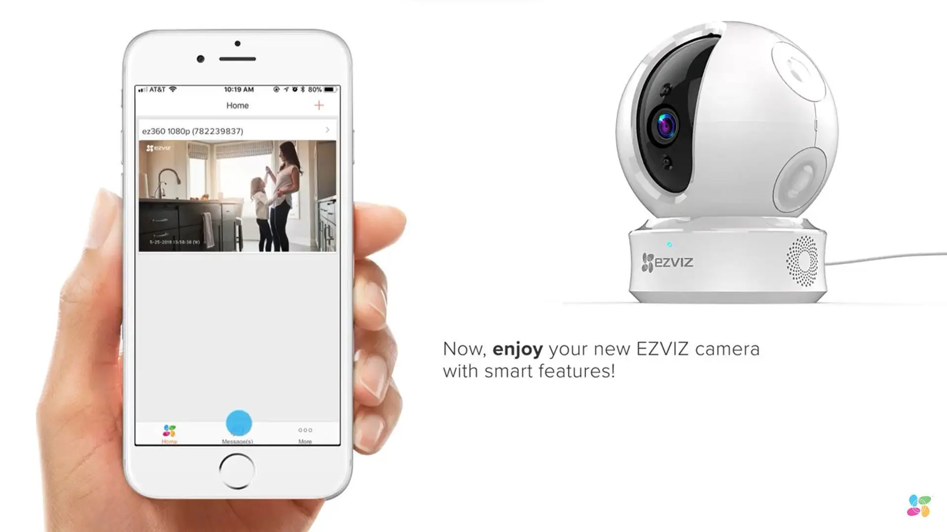 Hoàn tất cấu hình camera EZVIZ, xem trực tiếp và bật cảnh báo chuyển động trên ứng dụng