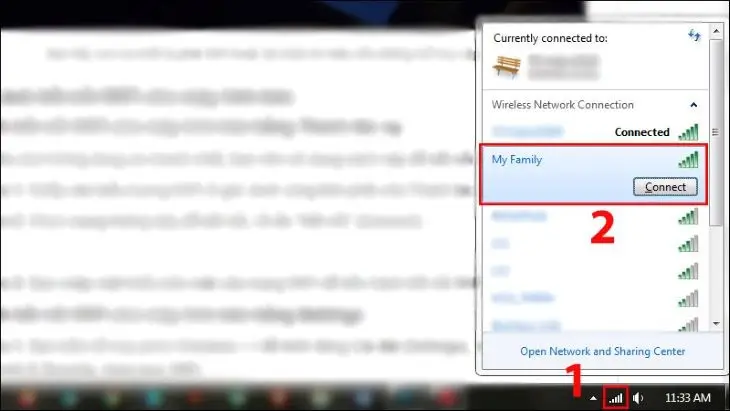 Kết nối WiFi nhanh trên thanh tác vụ Windows 11 cho PC mới lắp