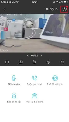 Menu cài đặt nâng cao của camera TP-Link Tapo C310 trong ứng dụng