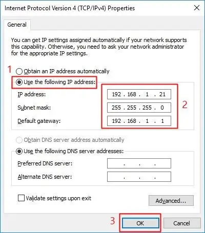 Thiết lập địa chỉ IP tĩnh cho router cũ, tắt DHCP để tránh xung đột mạng