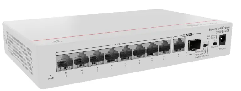 Huawei eKit S110-8P2ST chính hãng - module quang/phụ kiện mạng PoE