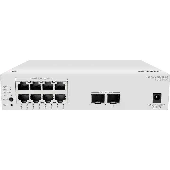 Huawei eKit S210-8P2J chính hãng - module quang/phụ kiện mạng PoE