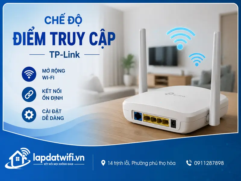 Chế độ điểm truy cập TP-Link là gì? Hướng dẫn thiết lập đúng cho mạng ổn định