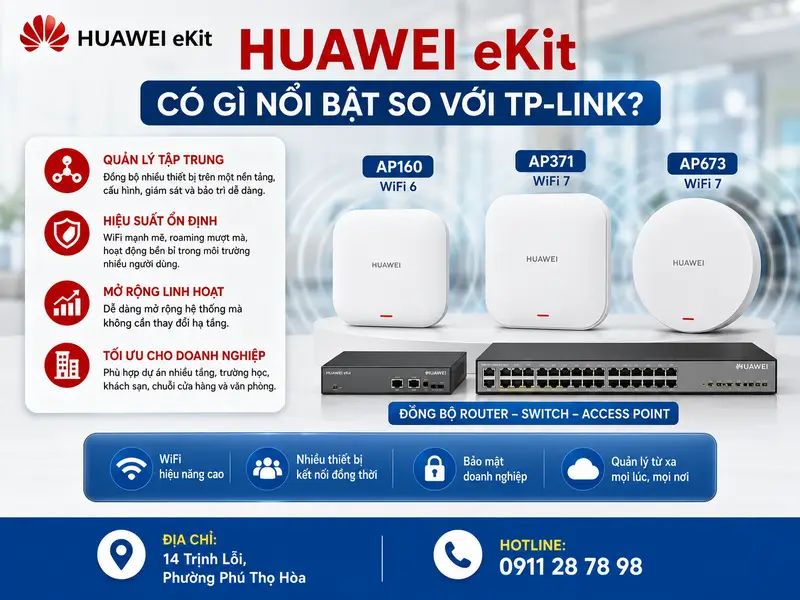Huawei eKit có gì nổi bật so với TP-Link?