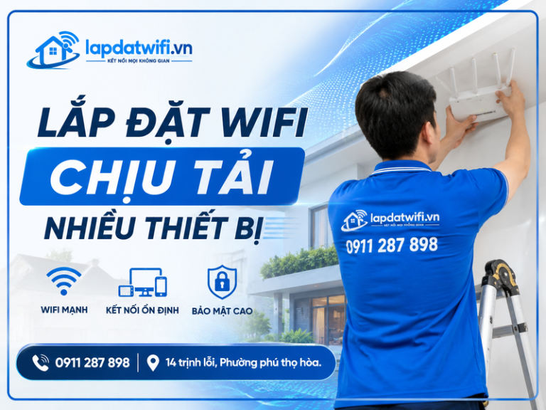 Giải pháp lắp đặt wifi chịu tải nhiều thiết bị cho văn phòng và kho xưởng