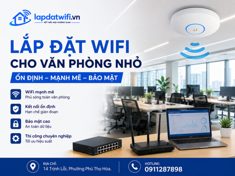 Giải pháp lắp đặt wifi cho văn phòng nhỏ: 7 bước hiệu quả 2026