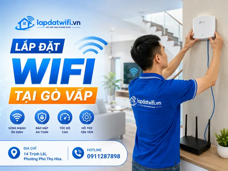 Lắp Đặt WiFi Tại Gò Vấp Giá Tốt, Phủ Sóng Mạnh, Ổn Định